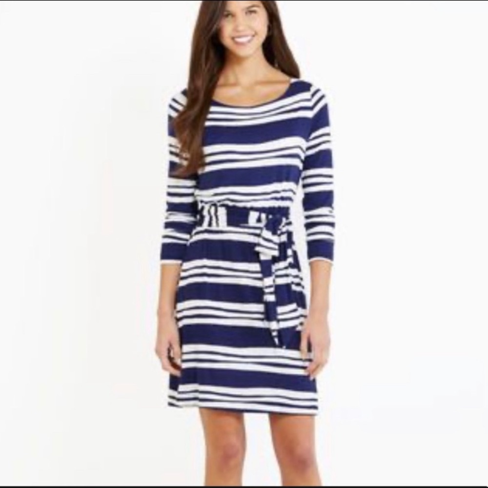 Vineyard Vines Blue and White Striped Dress